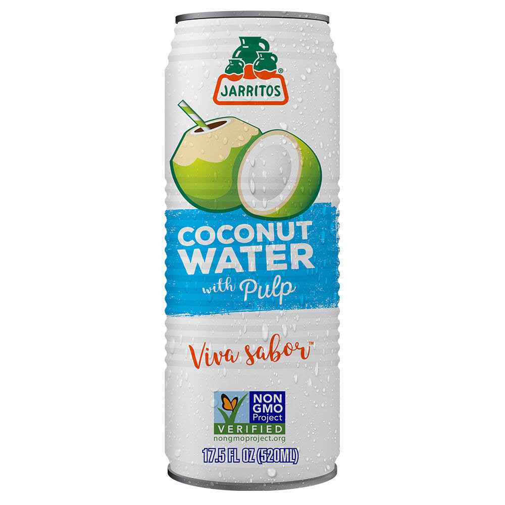 Jarritos Coconut Water, with Pulp - 17.5 fl oz