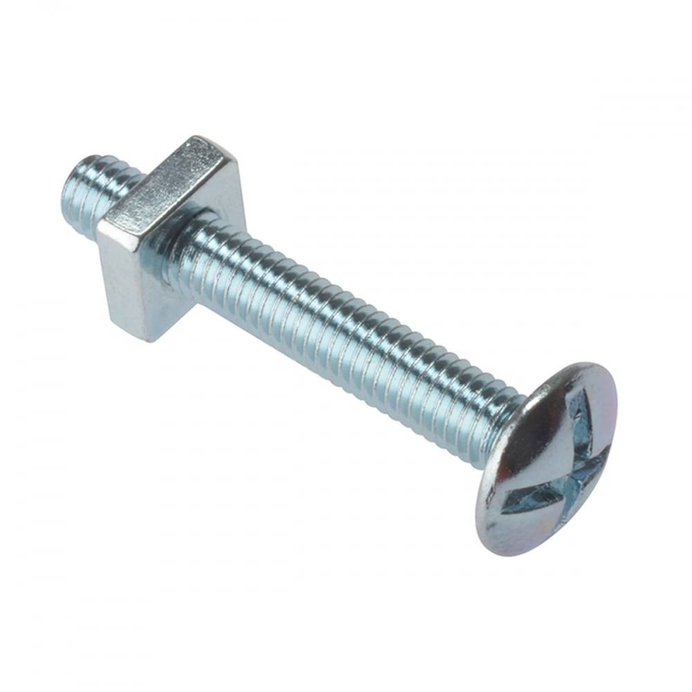 Forgefix 25RBN650 Roofing Bolt ZP - Bag of 25, M6 x 50mm