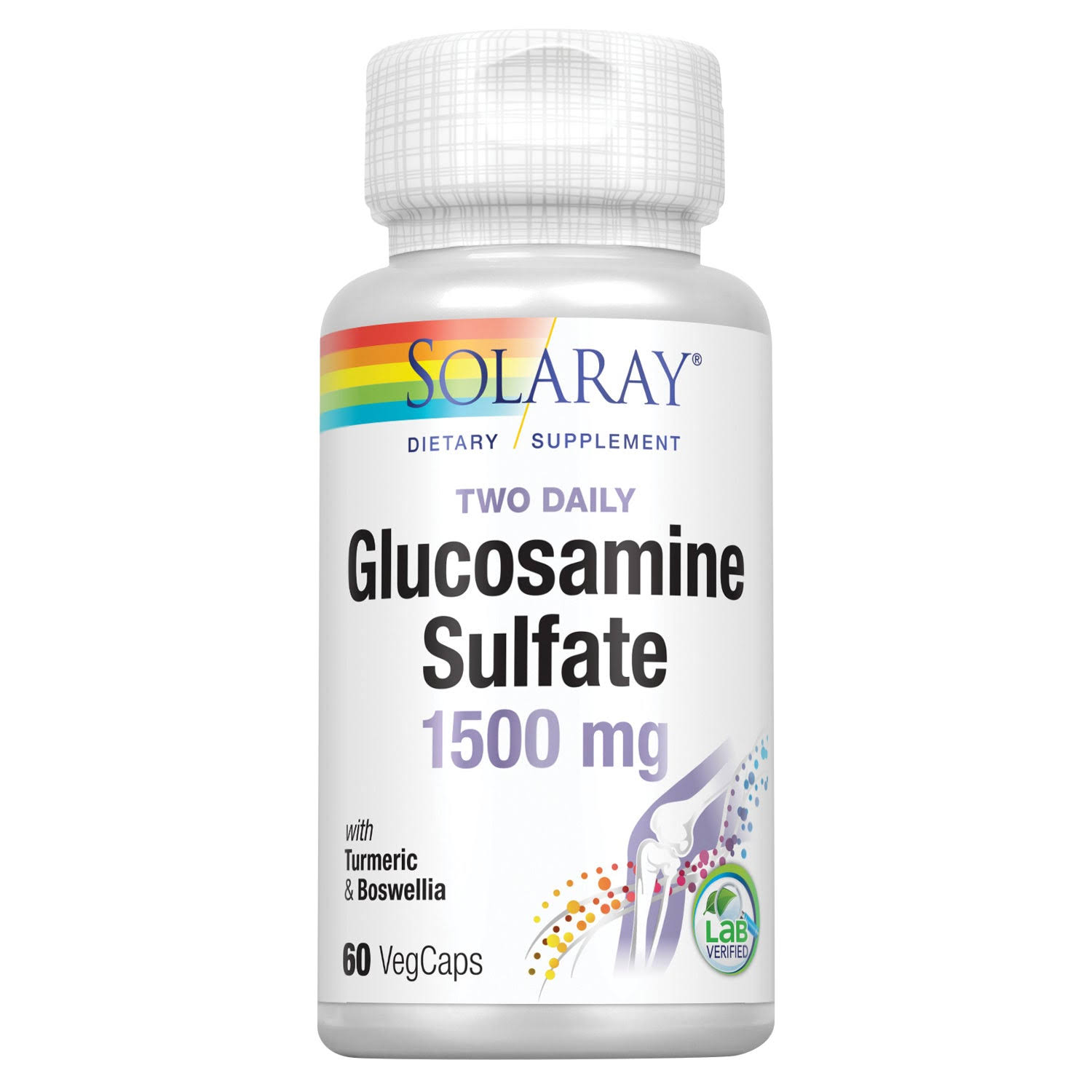 Solaray Glucosamine Sulfate - 1500mg, 60 Capsules