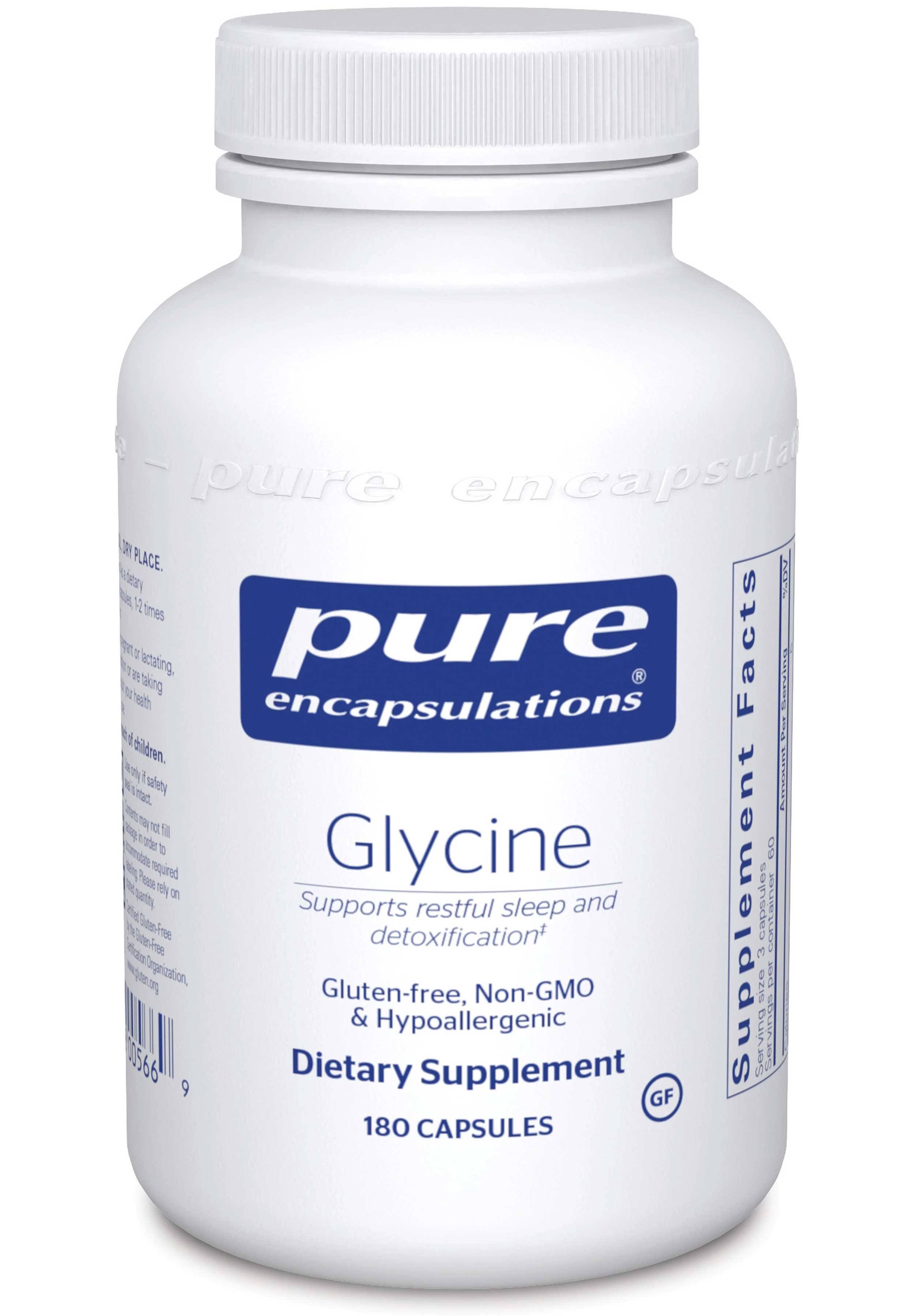 Pure Encapsulations, Glycine 500 mg, 180 Capsules