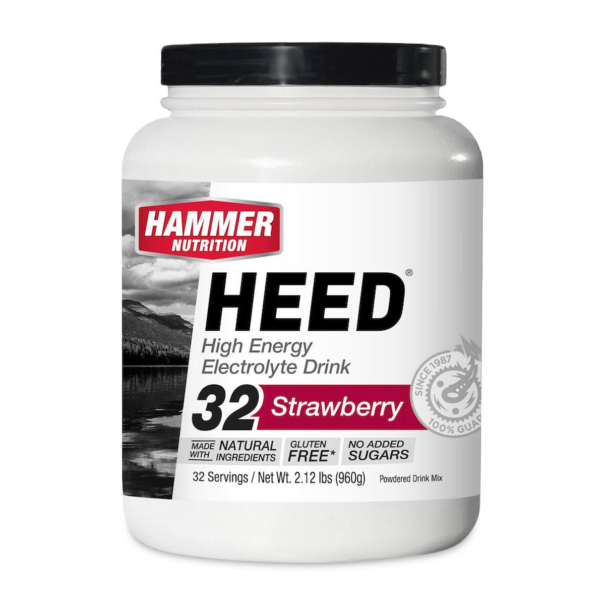 Hammer Nutrition HEED Sports Energy Drink - Strawberry, 32 Servings