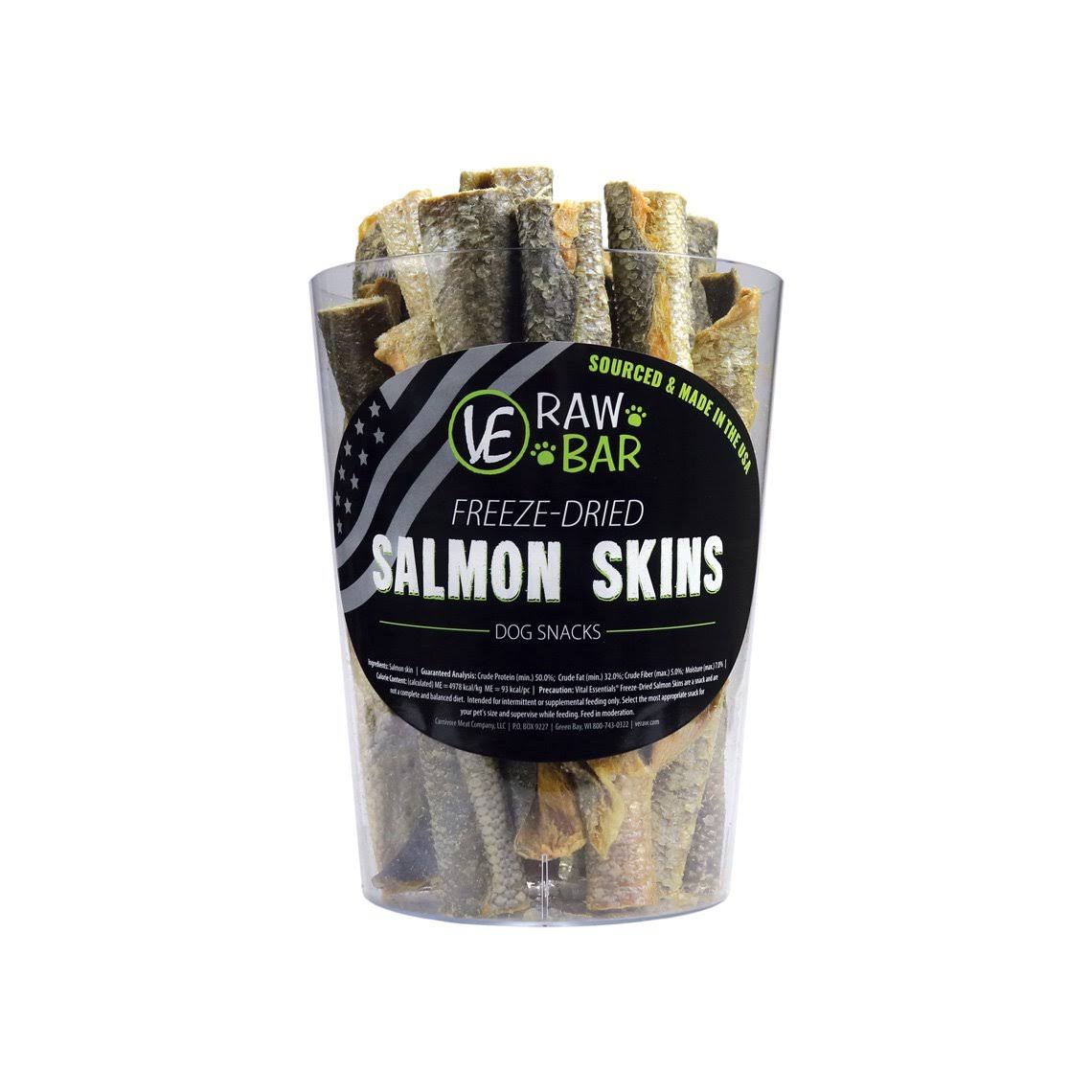 Vital Essentials Freeze Dried Raw Bar Salmon Skin