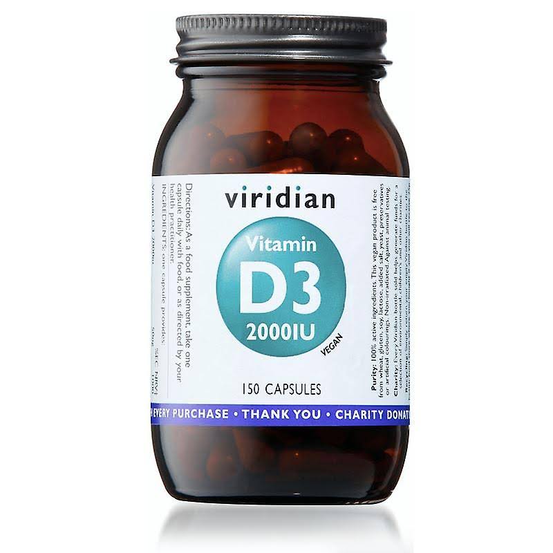 Viridian Vitamin D3 (Vegan) 2000iu Veg Caps 150 (279)