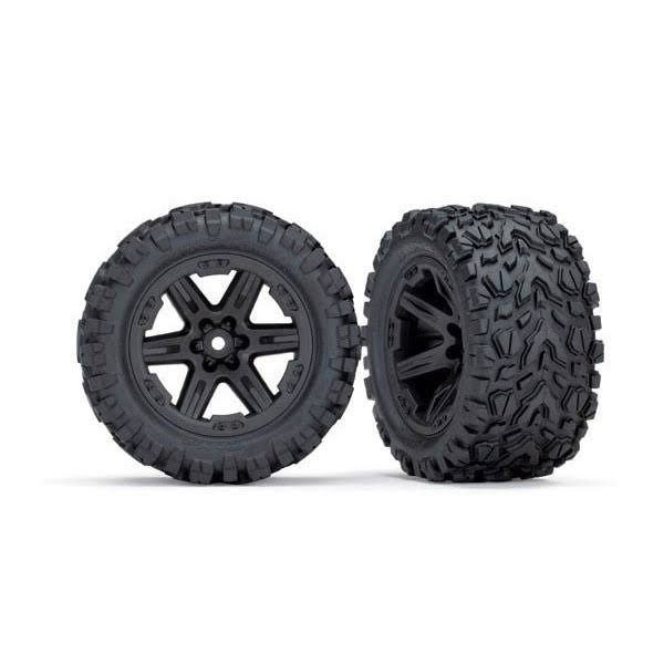 Traxxas Tires Wheels Glued 2 8 4x4 Black W Talon Extreme Tire TRX6774