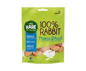 Hare of the Dog 100% Rabbit Freeze-Dried Dog Treats, 2.25-oz