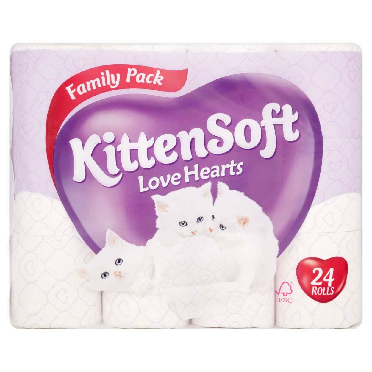 KittenSoft Adorably Soft Toilet Rolls - 24pk