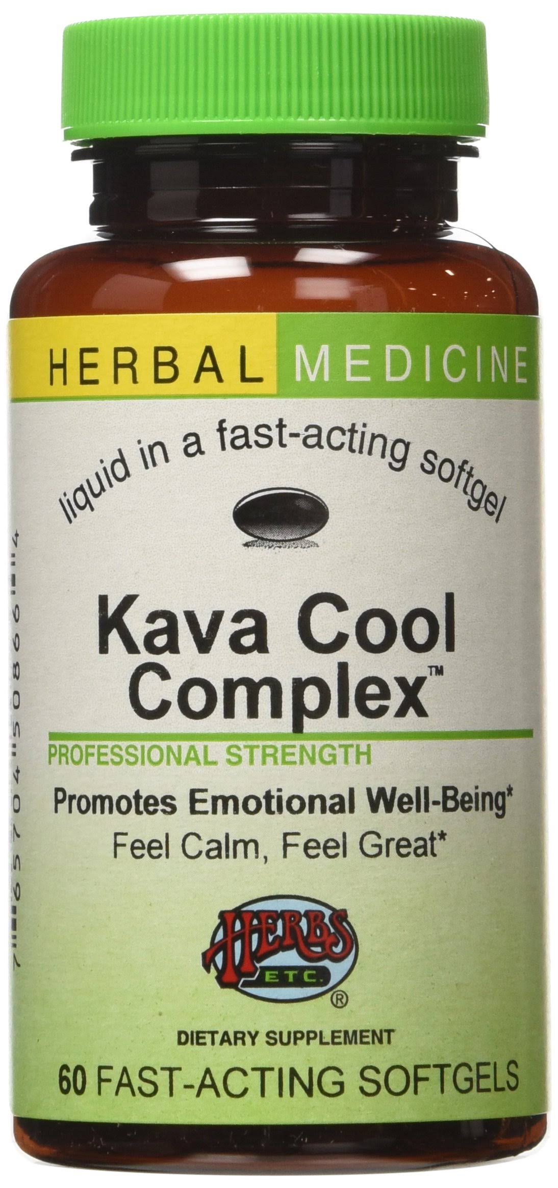 Herbs etc - Kava Cool Complex - 60 Softgels