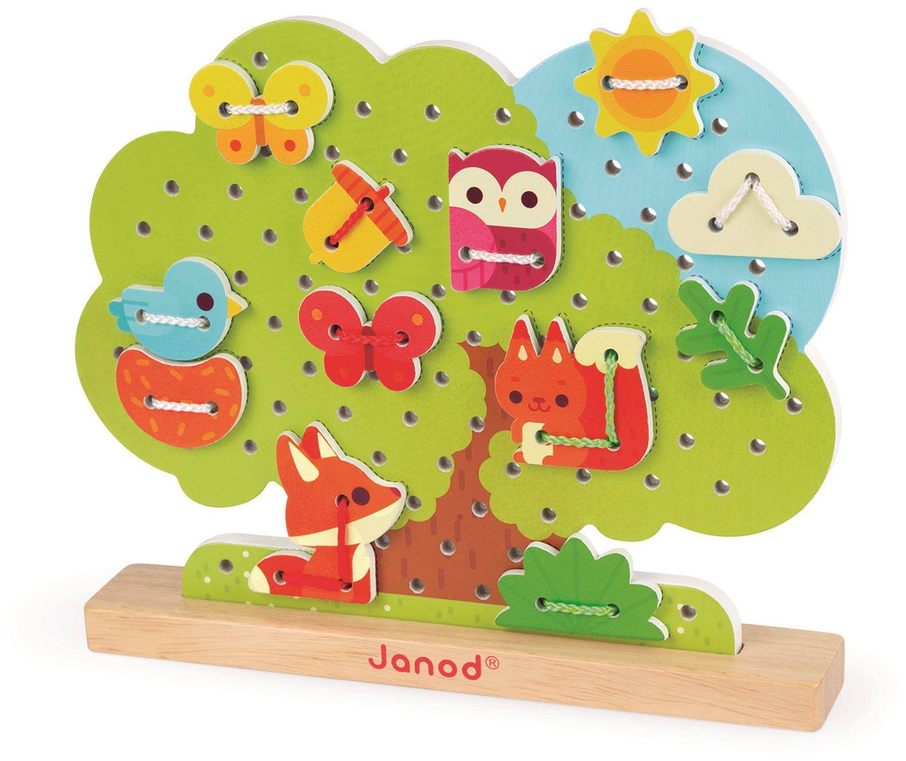 Janod J05316 Lace Up Tree Toy