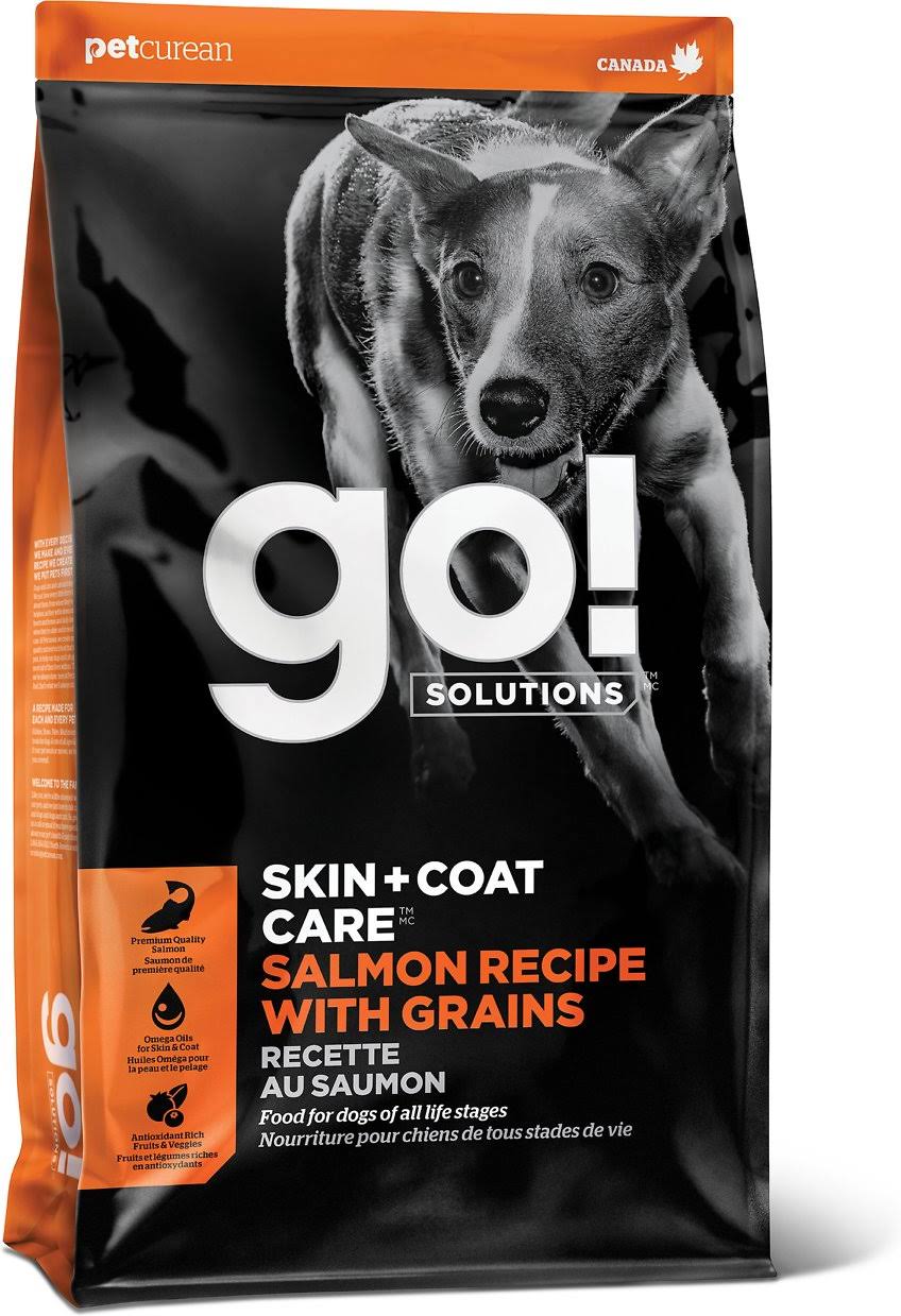 Go! Solutions Skin + Coat Care Salmon Recipe Dry Dog Food, 12 Pounds