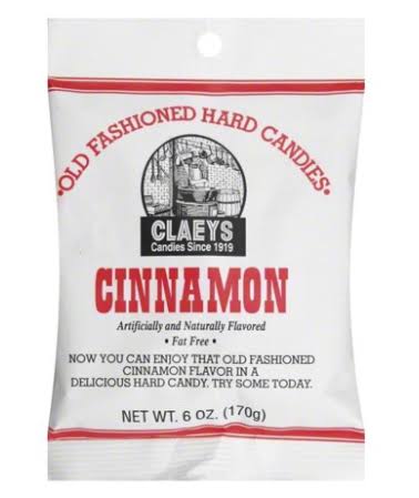 Claeys Old Fashioned Hard Candies - 6oz Bag, Cinnamon