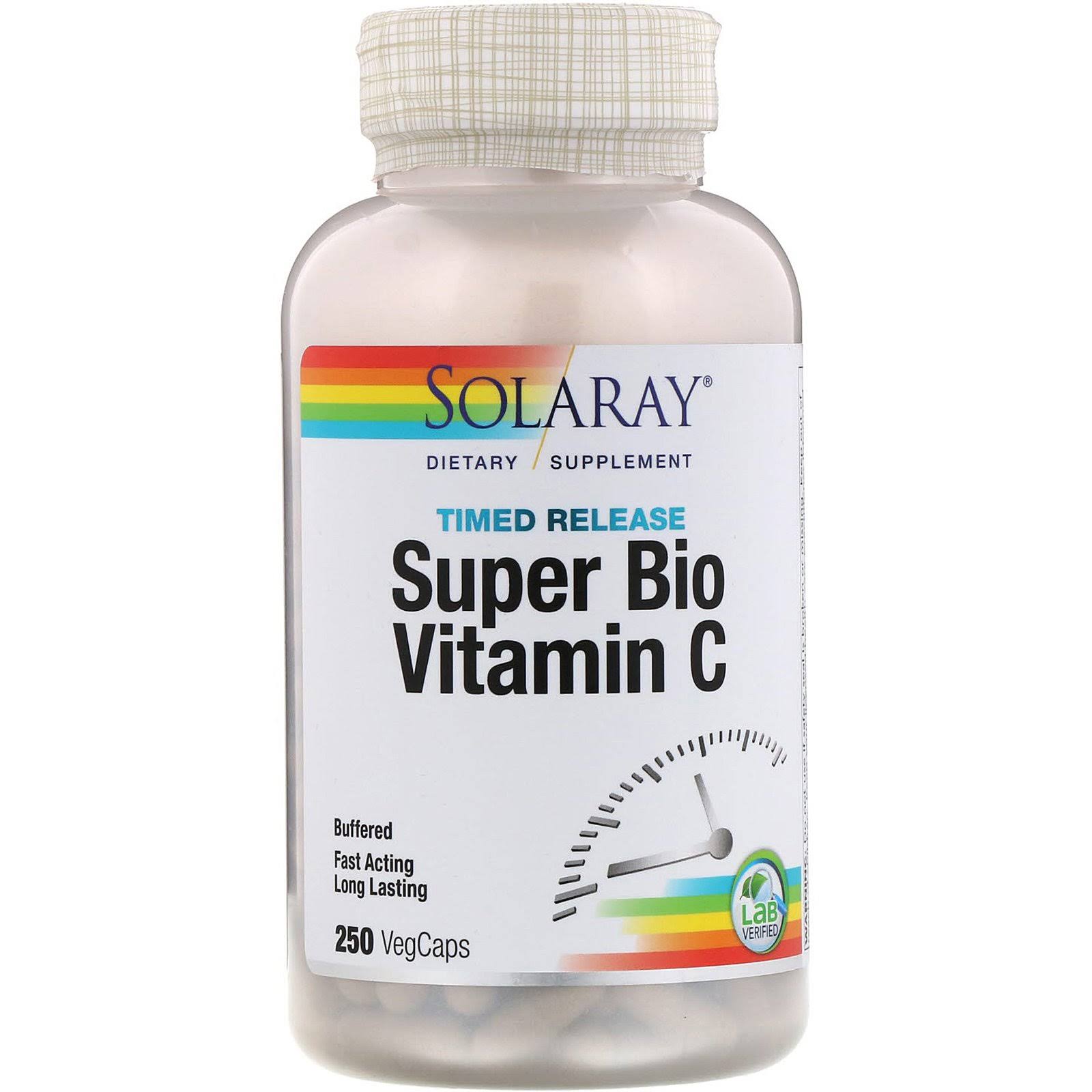 Solaray Super Bio Vitamin C, 250 Caps