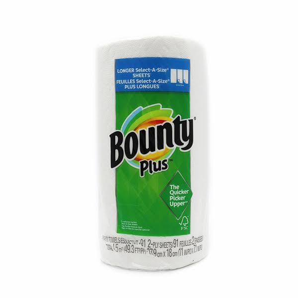 Bounty Plus 2-Ply Paper Towel - Billy's Marketplace - Delivered by Mercato
