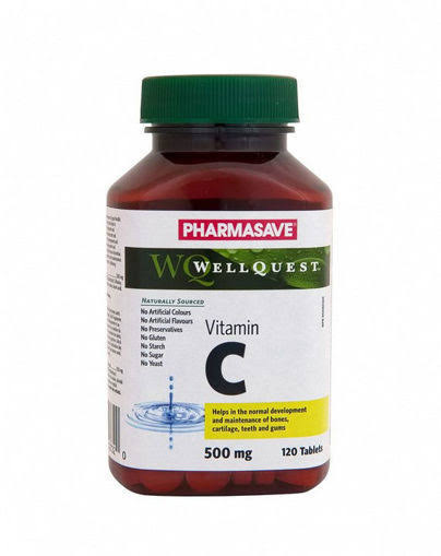 PHARMASAVE WELLQUEST VITAMIN C 500MG TABLETS 120S
