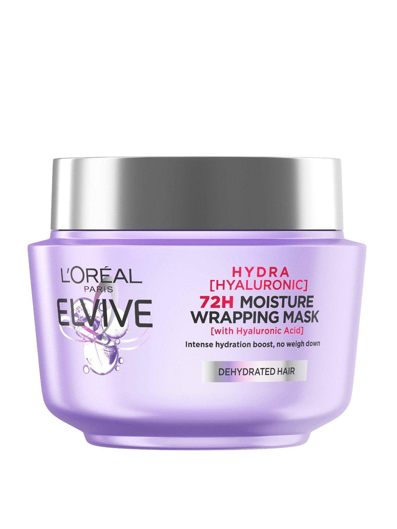 L'Oreal Elvive Hydra Hyaluronic Acid Mask, Moisturising for Dehydrated Hair