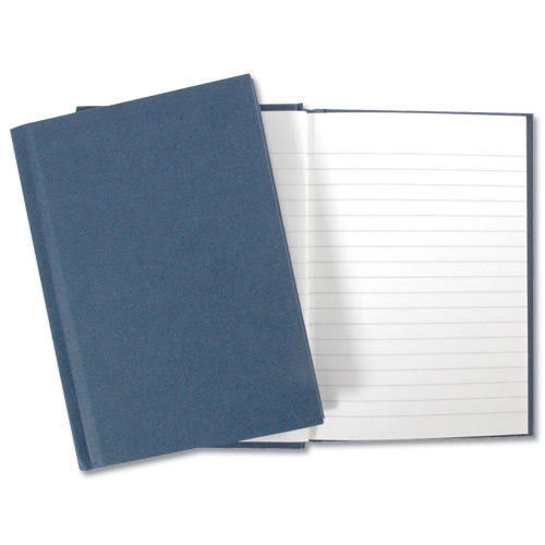 Manuscript Book A5 Blue Cover - 192 Page/96 Leaf Lined Hardback Notebook