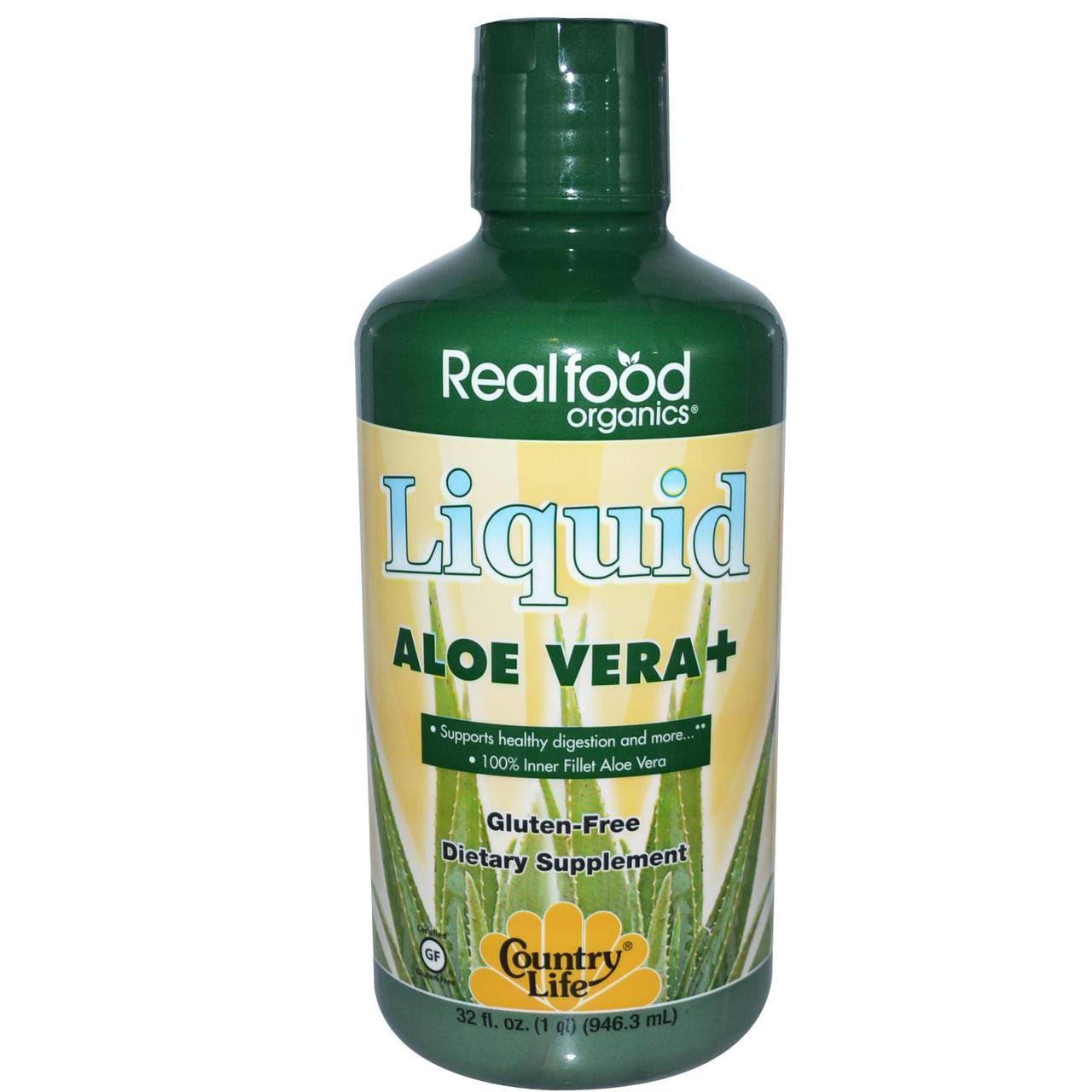 Country Life Organic Liquid Aloe Vera Plus - 32 Oz