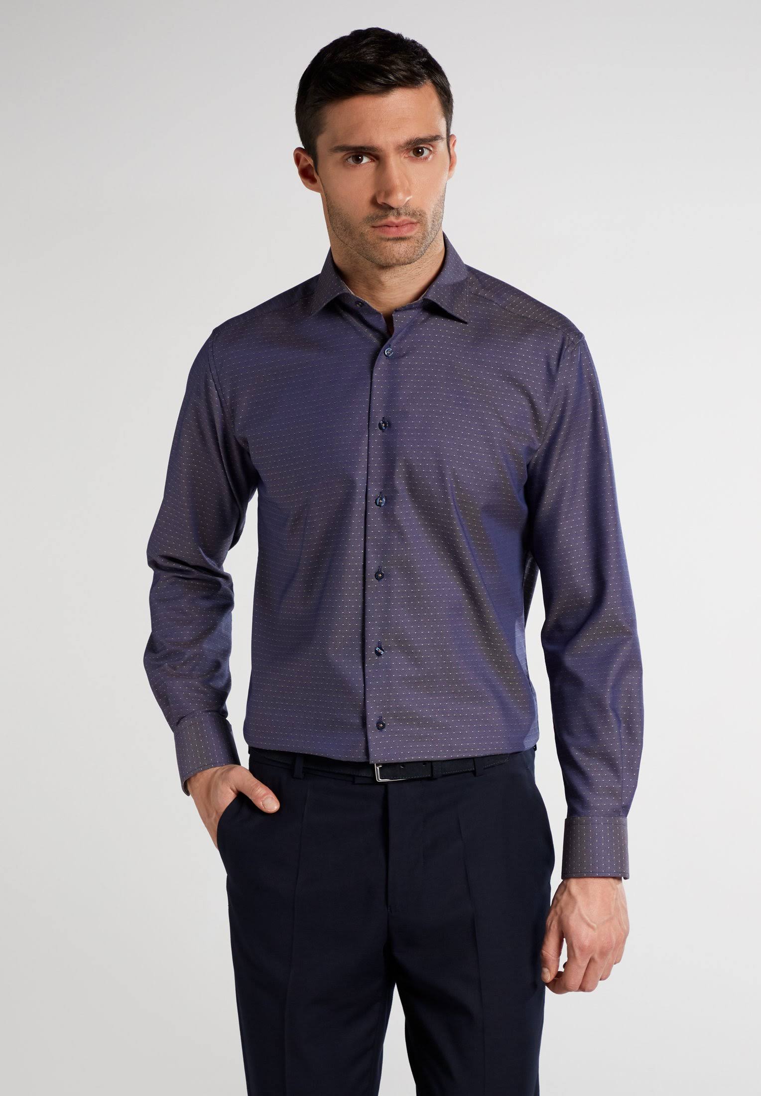Eterna Long Sleeve Shirt Modern FIT Twill Uni 