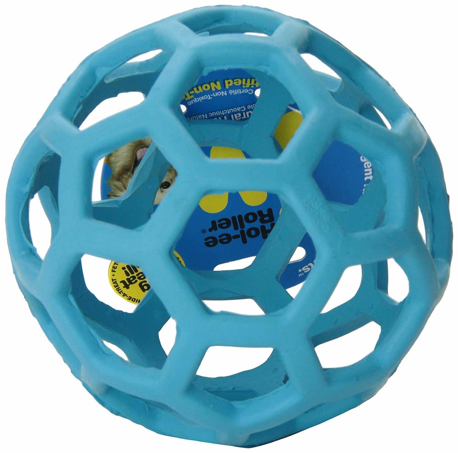 JW Pet Holee Roller Dog Toy - 5", Colors Vary