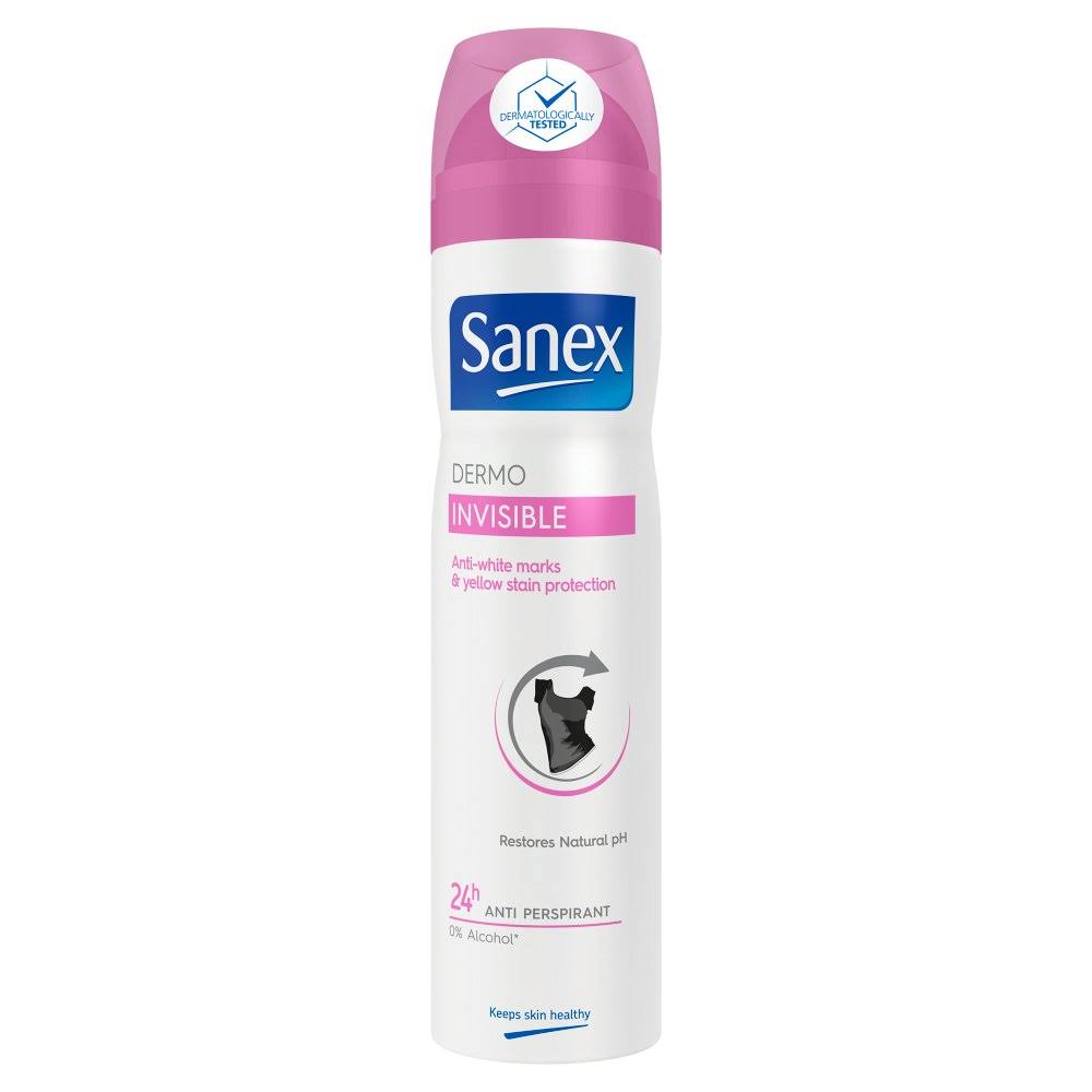 Sanex Dermo Invisible Antiperspirant Deodorant Spray - 250ml