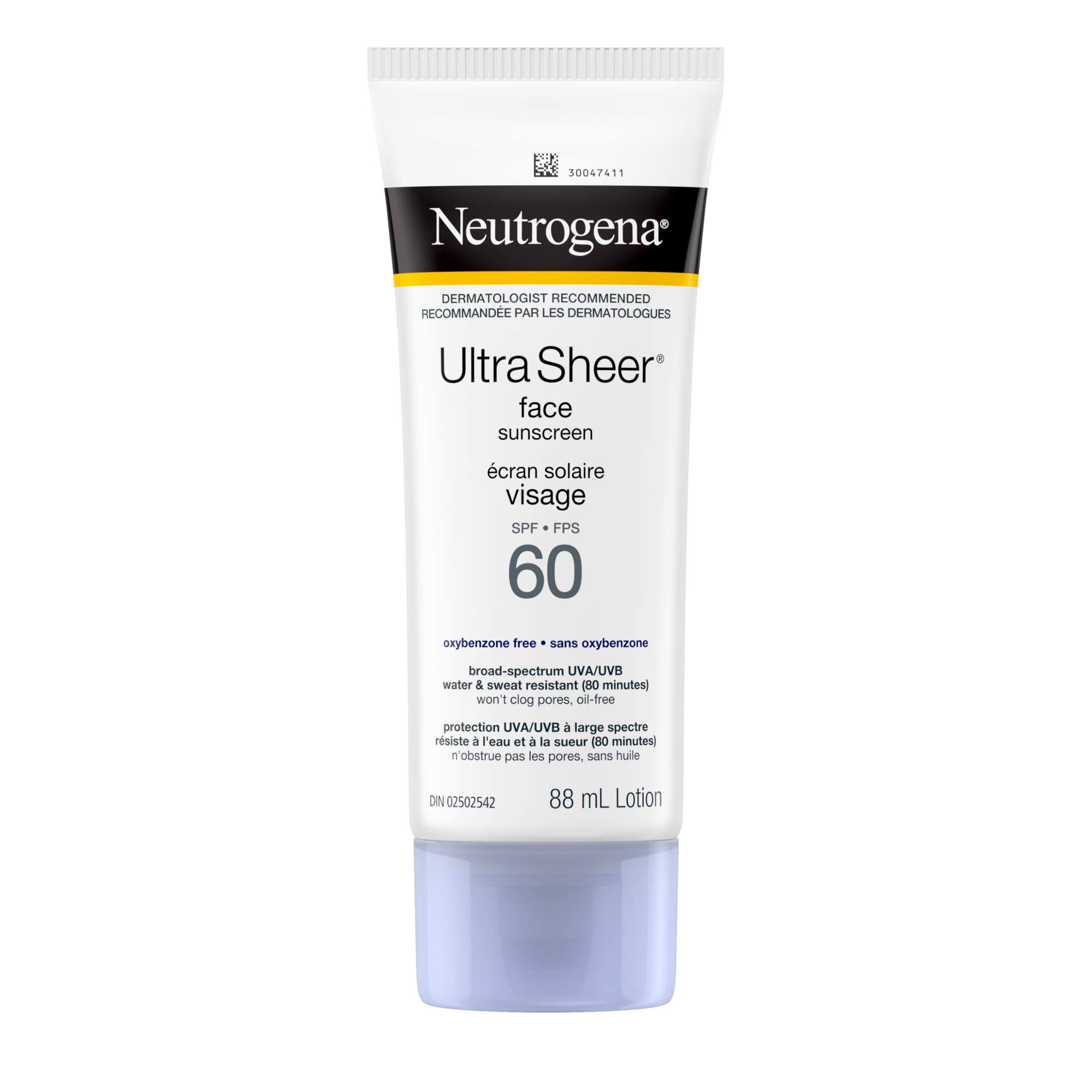 Neutrogena Ultra Sheer Face Sunscreen SPF 60 88.0 mL