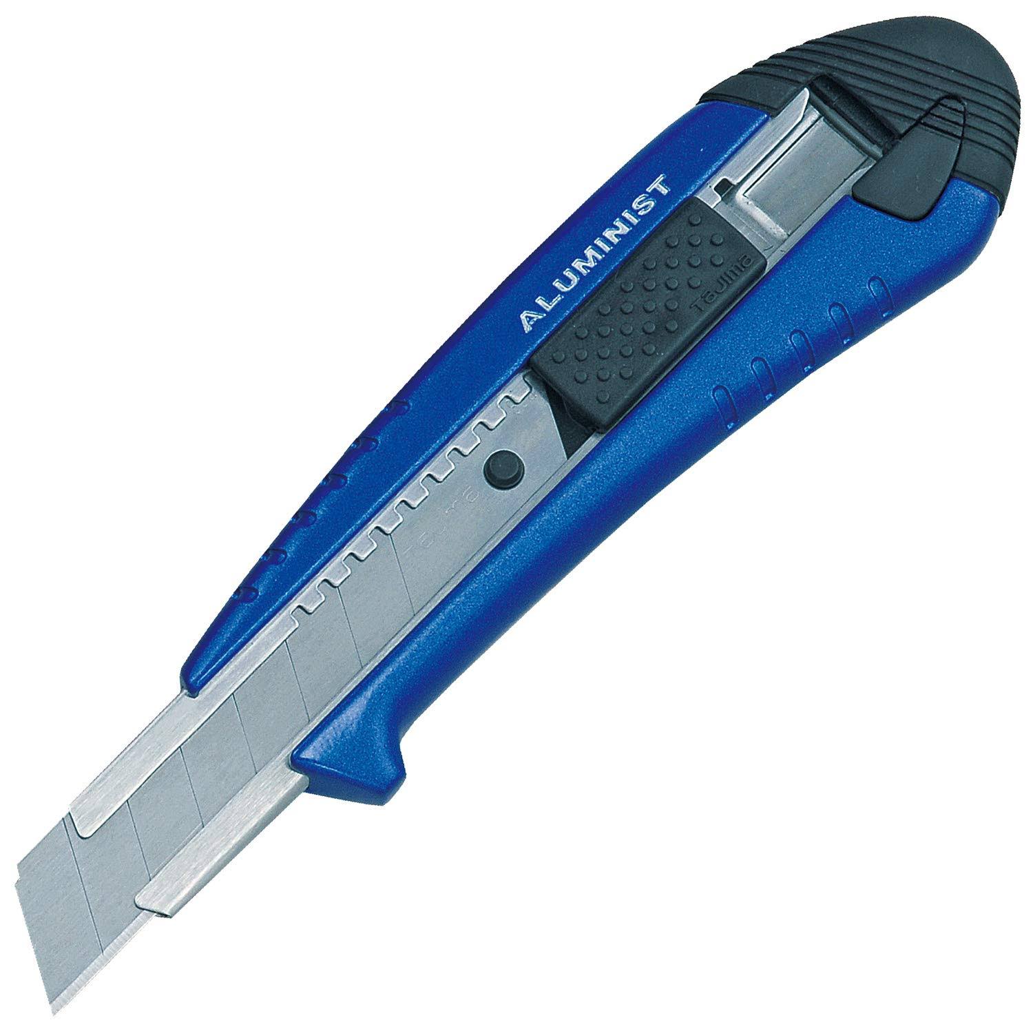 Tajima Heavy Duty Aluminist Auto Lock 3/4" Knife - Blue