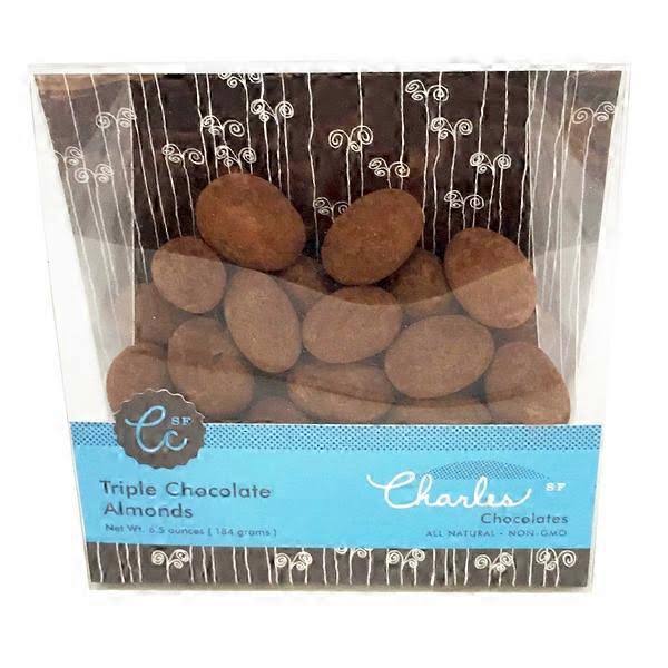 Charles Chocolates Triple Chocolate Almonds - 6.5 oz