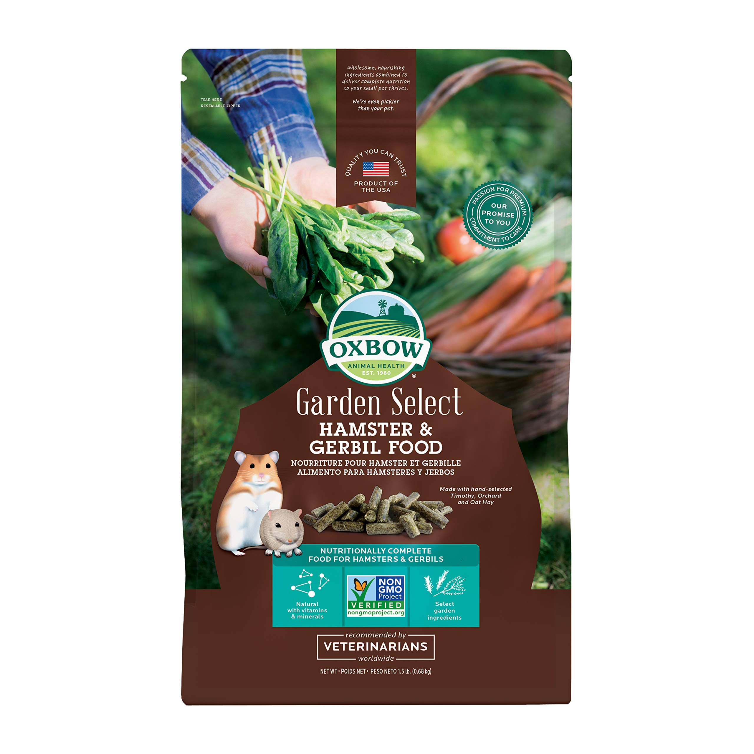 Oxbow Garden Select Hamster and Gerbil Food - 1.5lb