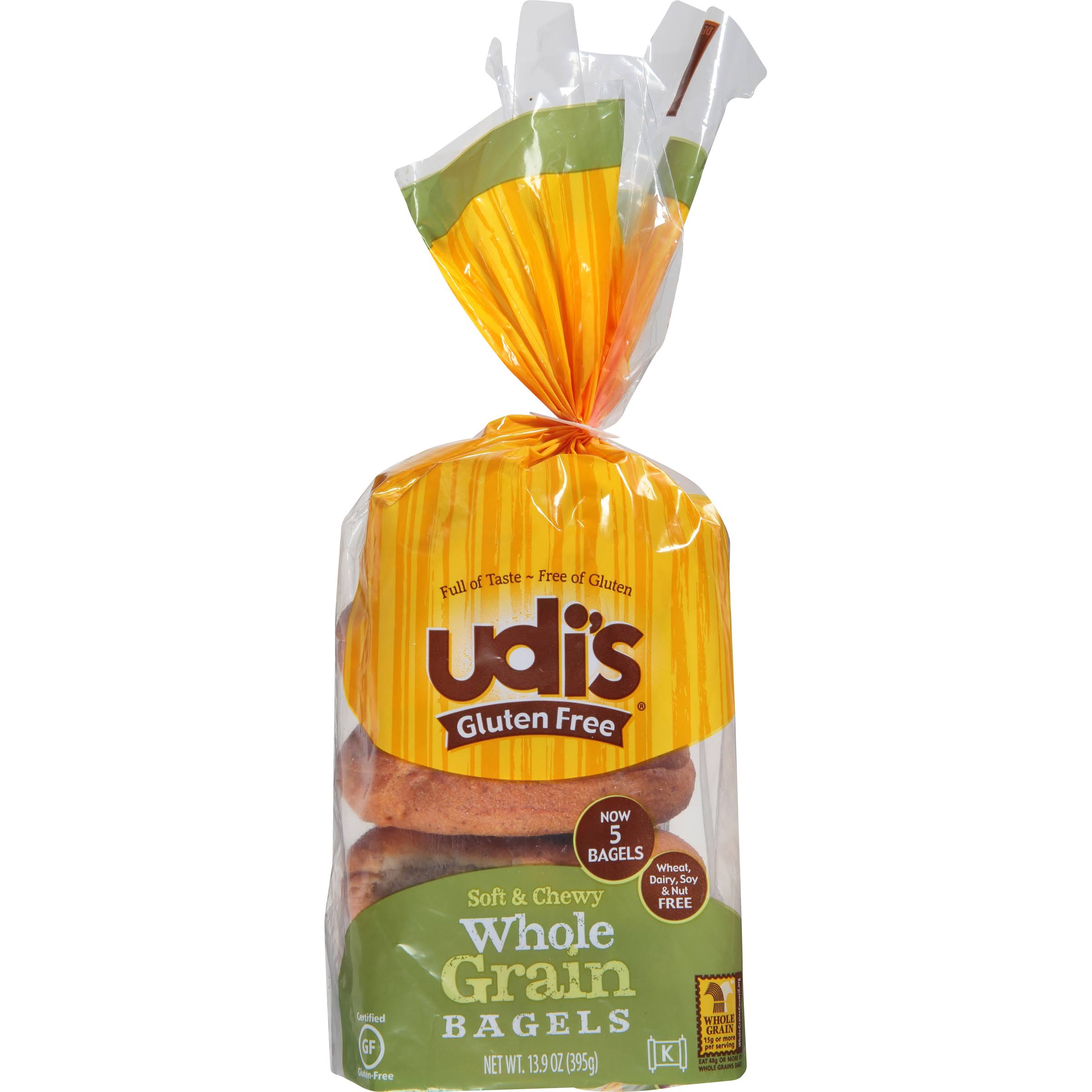 Udi´s Gluten Free Whole Grain Bagels - 4 Pack