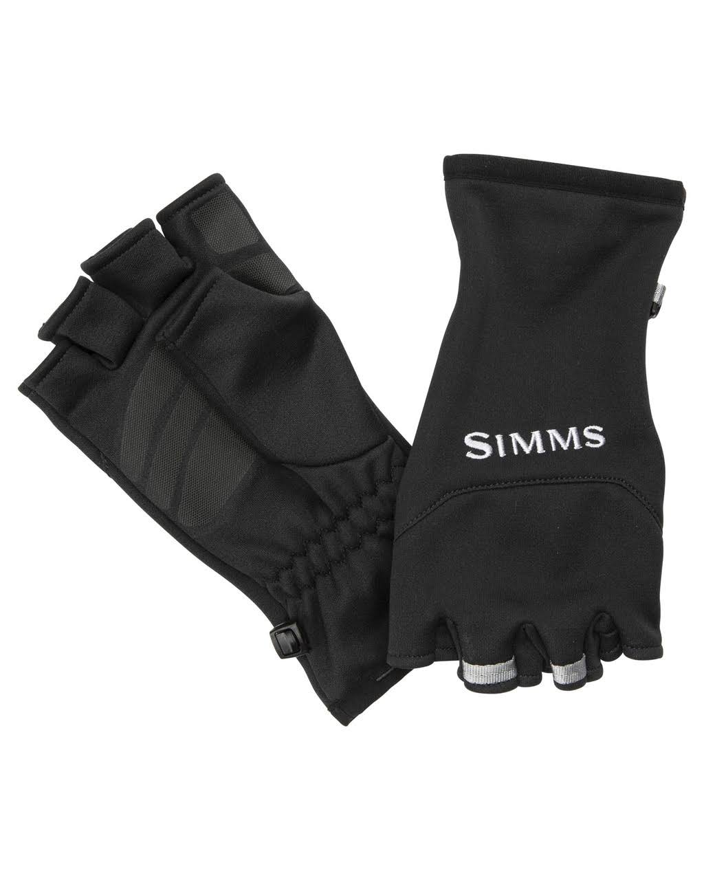 Simms Freestone Half-finger Gloves - BlackXL Black