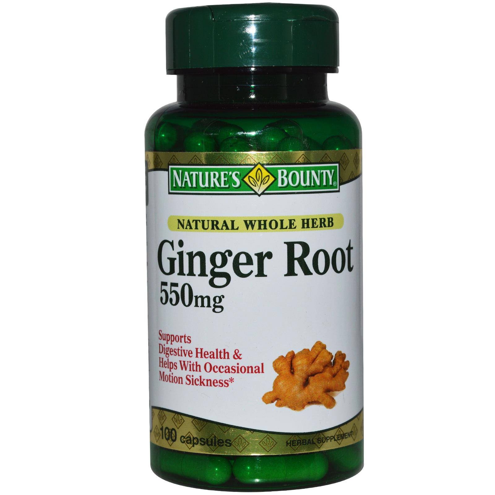 Nature's Bounty Ginger Root Supplement - 100 Capsules