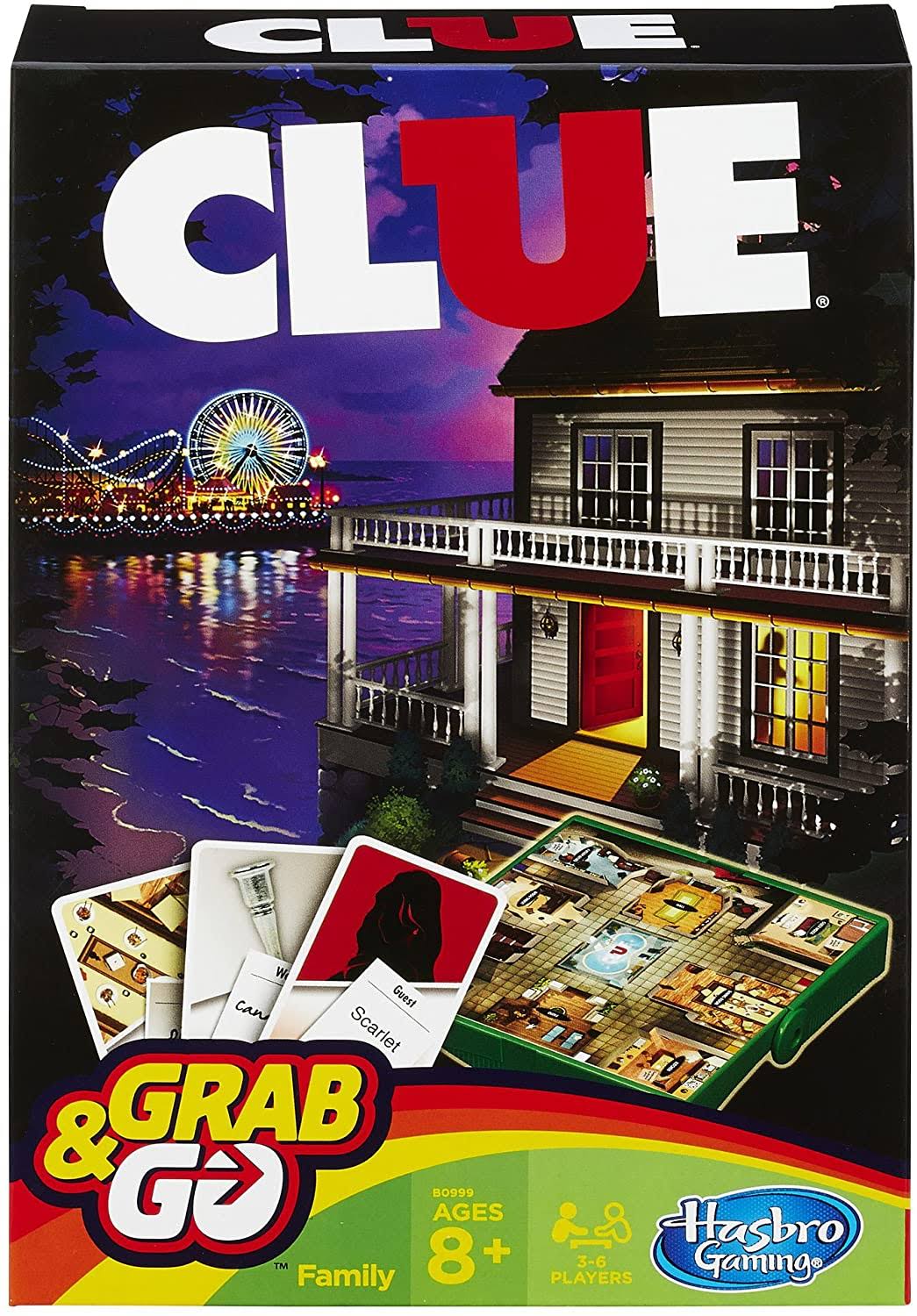 Hasbro Clue Grab and Go Game (Travel Size)