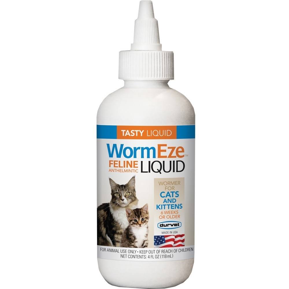 Durvet Wormeze Feline Anthelmintic Liquid - 4oz