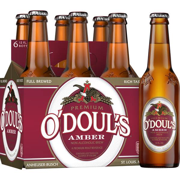 O'Doul's Amber Non-Alcohol Brew Malt Beverage - 6 Pack