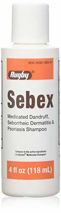 Rugby Sebex Liquid Medicated Dandruff Shampoo - 4oz
