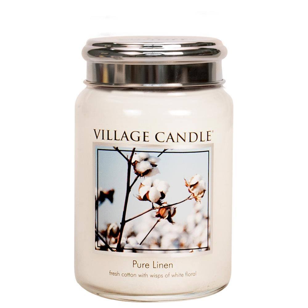 Village Candle Pure Linen 26 oz Candle Jar #124026339