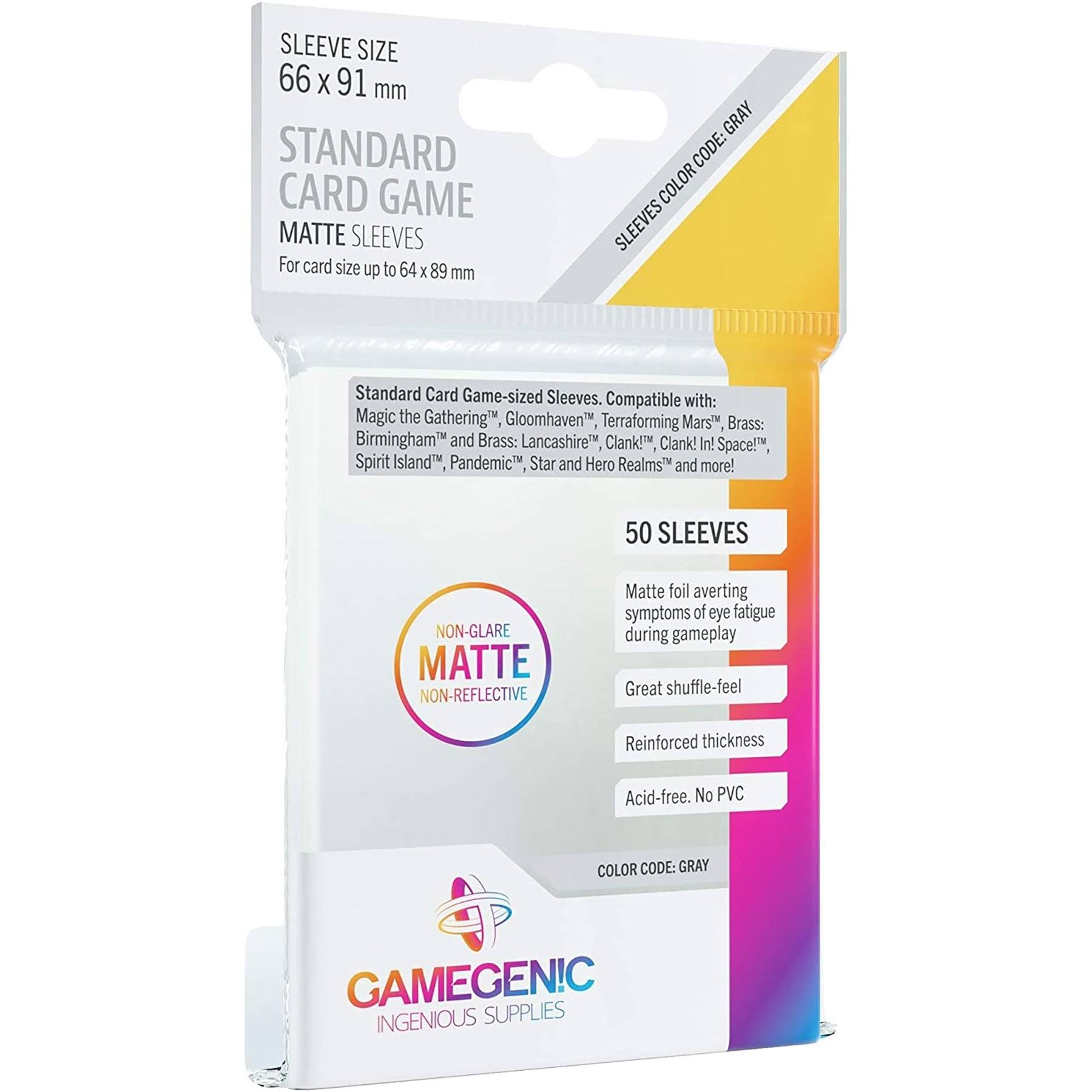 Gamegenic - Matte Standard Card Game Sleeves: 66 x 91 mm (50)
