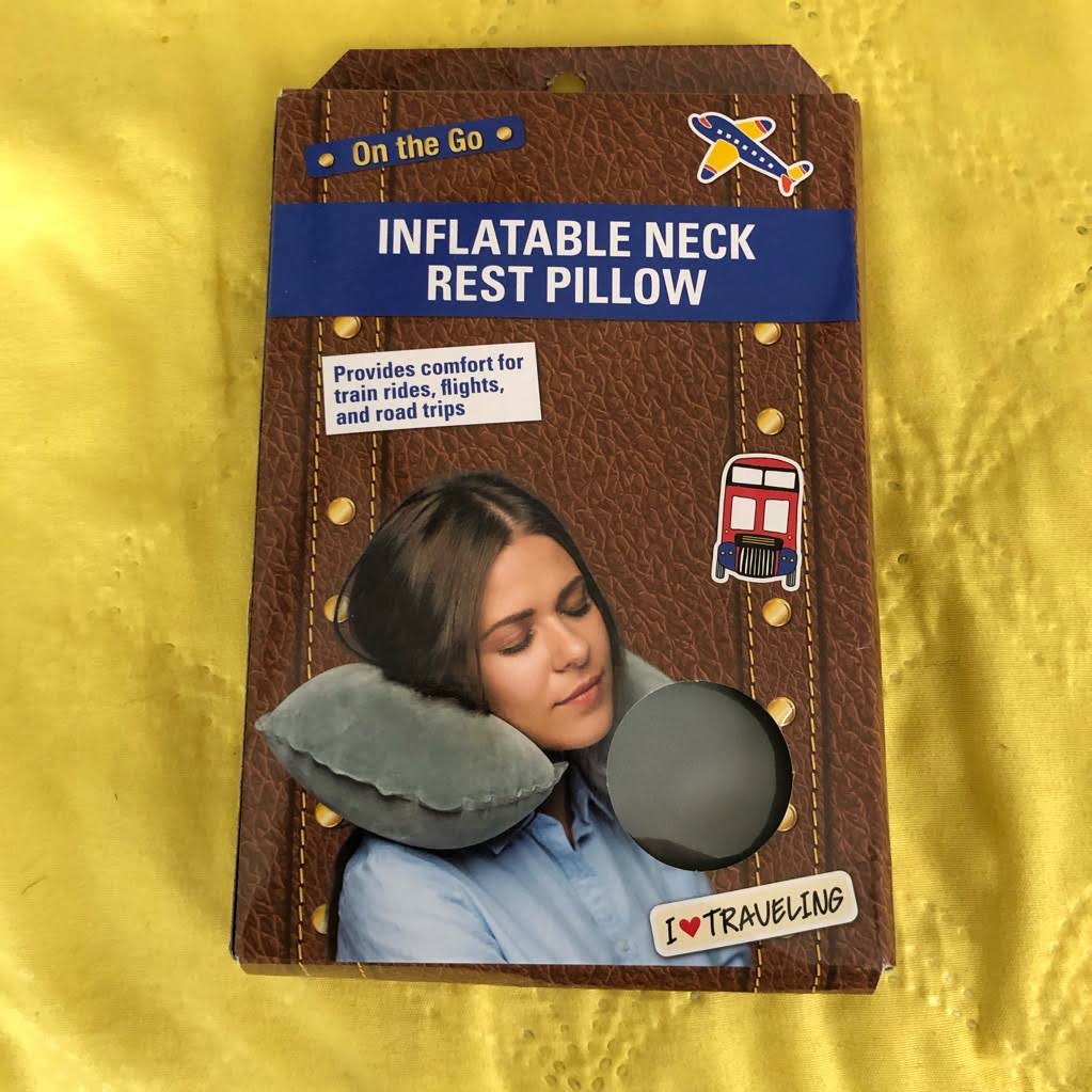on The Go Inflatable Neck Rest Pillow