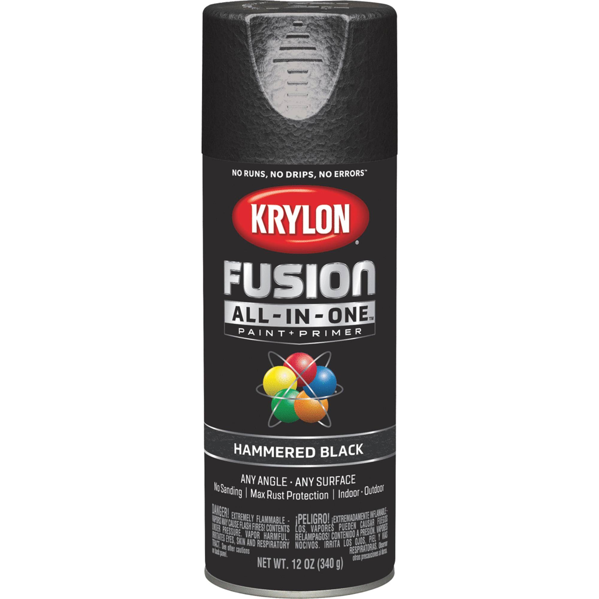 Krylon Hammered Black Fusion All-in-One Paint & Primer Spray