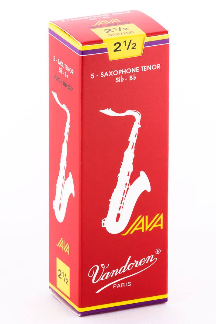 Vandoren Java Red Tenor Saxophone Reeds - Strength 2.5
