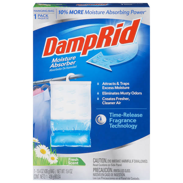 Damprid Moisture Absorber, Fresh Scent - 1 pack, 15.4 oz bag