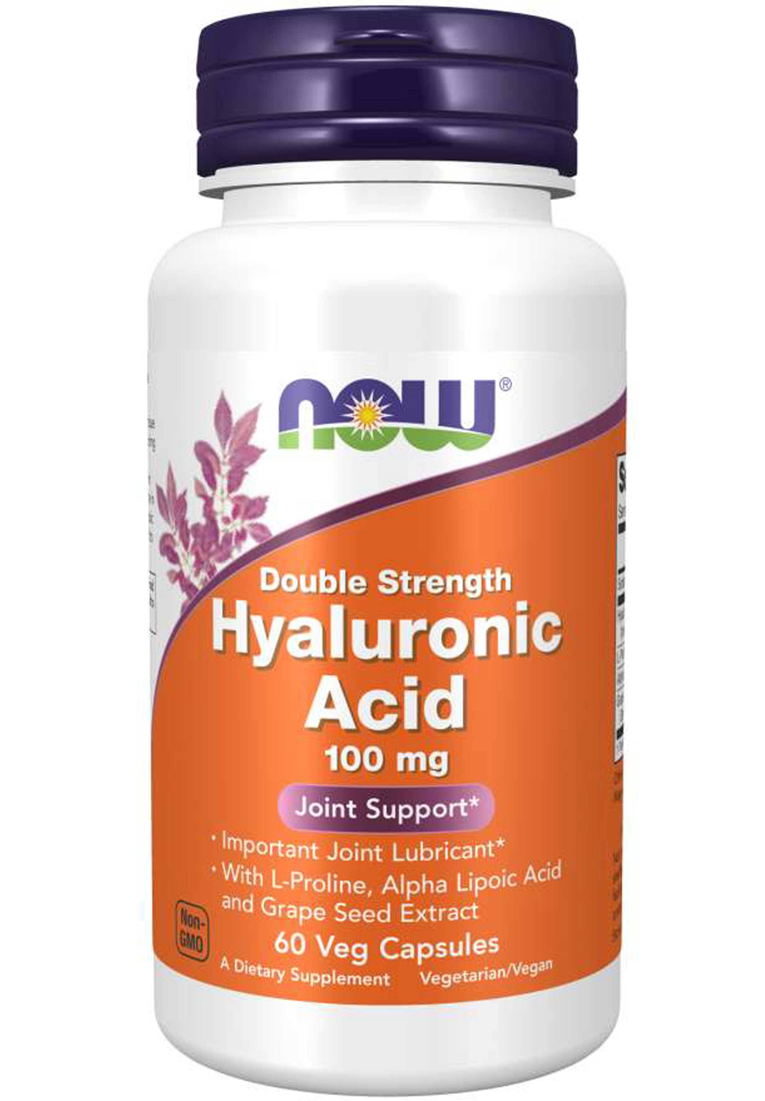 Now Foods Hyaluronic Acid - 100mg, 60 Vcaps
