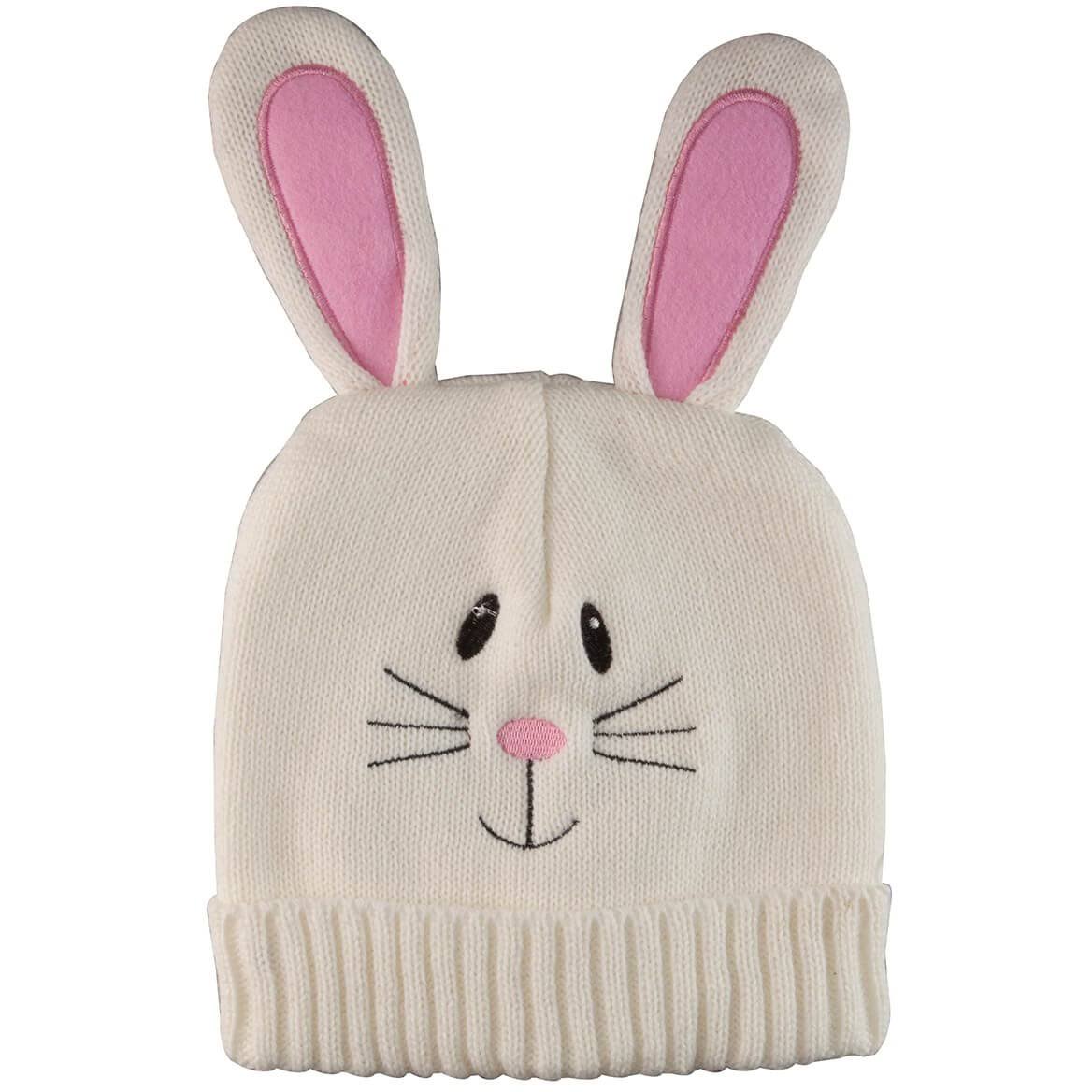 DM Merchandising Knitted Easter Bunny Hat Children's Beanies Pink and