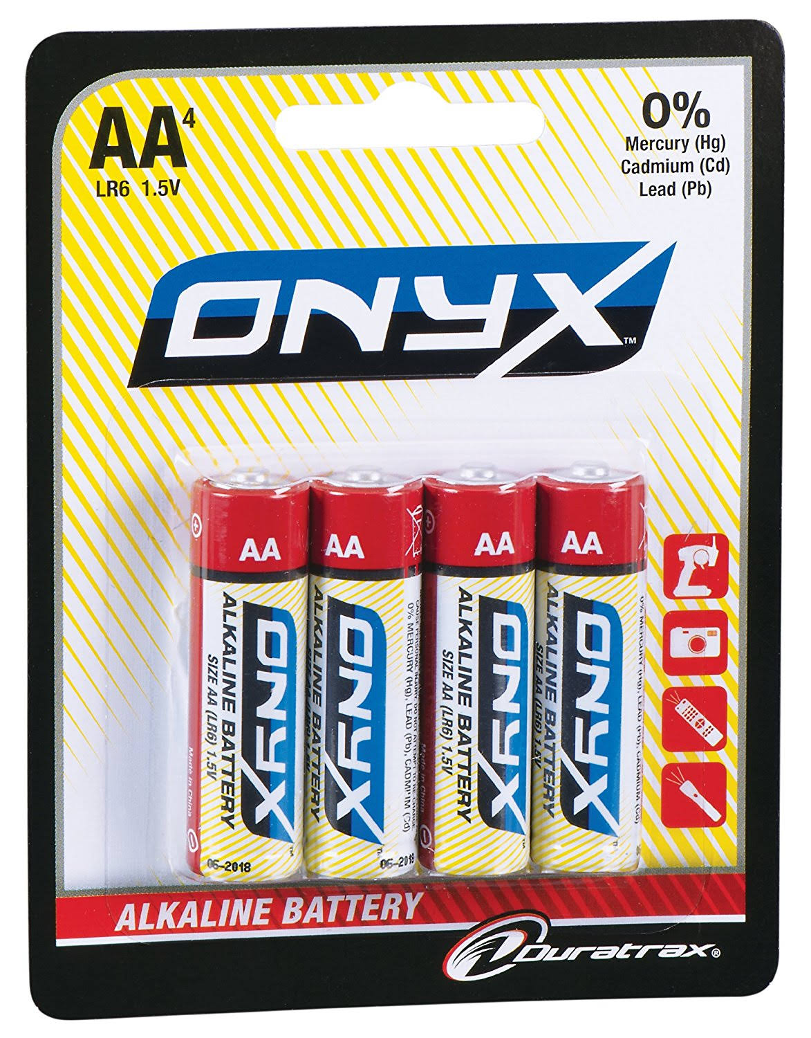 Duratrax Onyx AA Alkaline Battery Set - 4ct