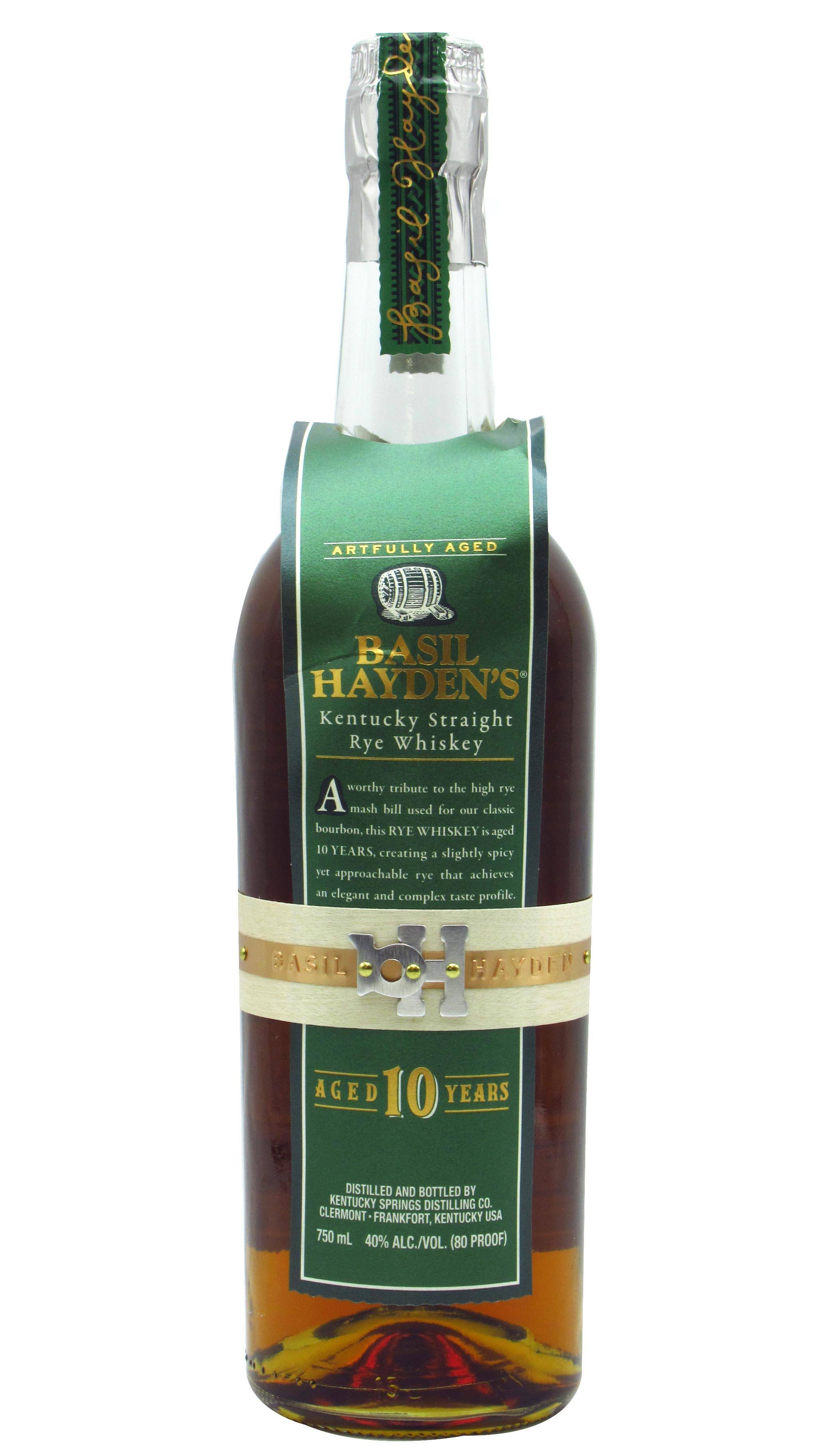 Basil Hayden's Kentucky Straight Rye 10 Year Old Whiskey 75cl