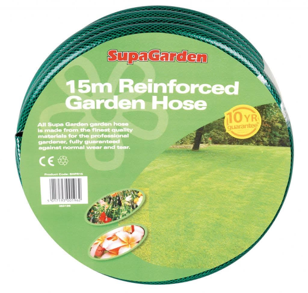 SupaGarden Reinforced Garden Hose - 15m