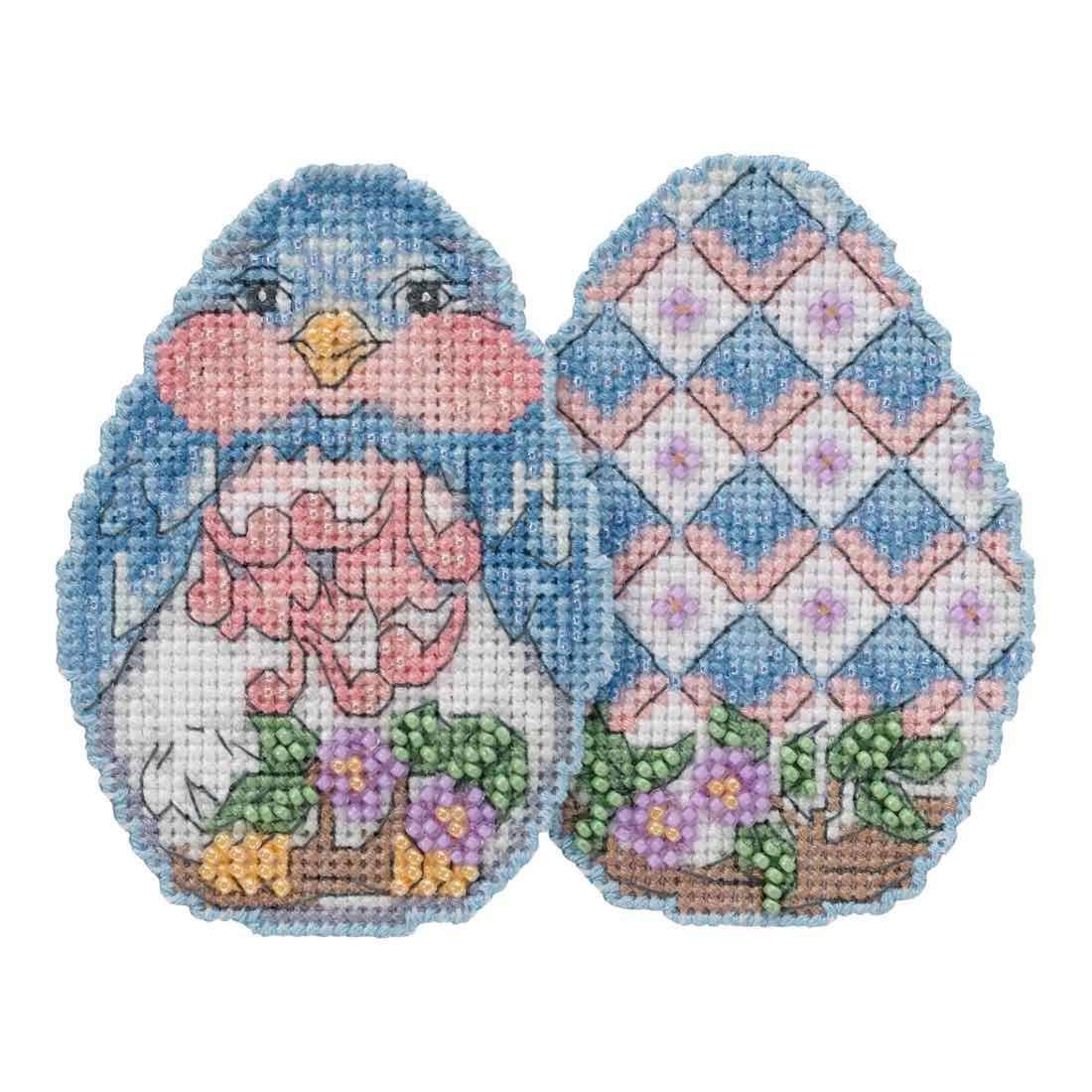 Mill Hill Bluebird Egg Ornament Cross Stitch Kit
