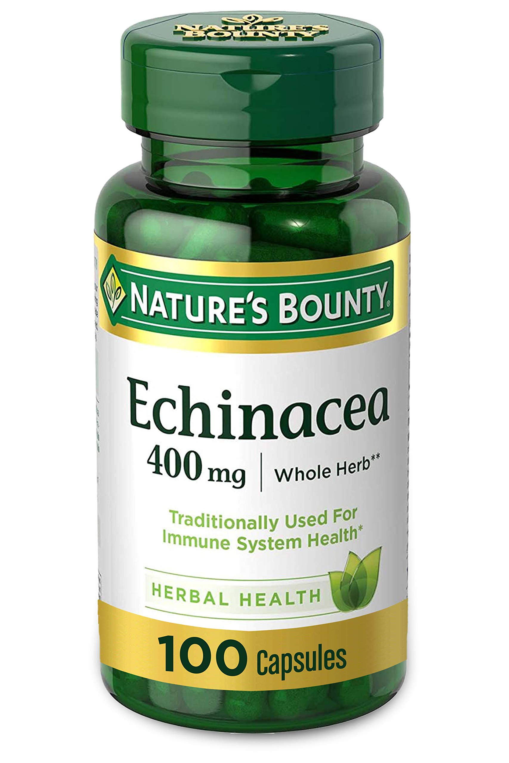 Nature's Bounty Echinacea 400mg Capsules - x100