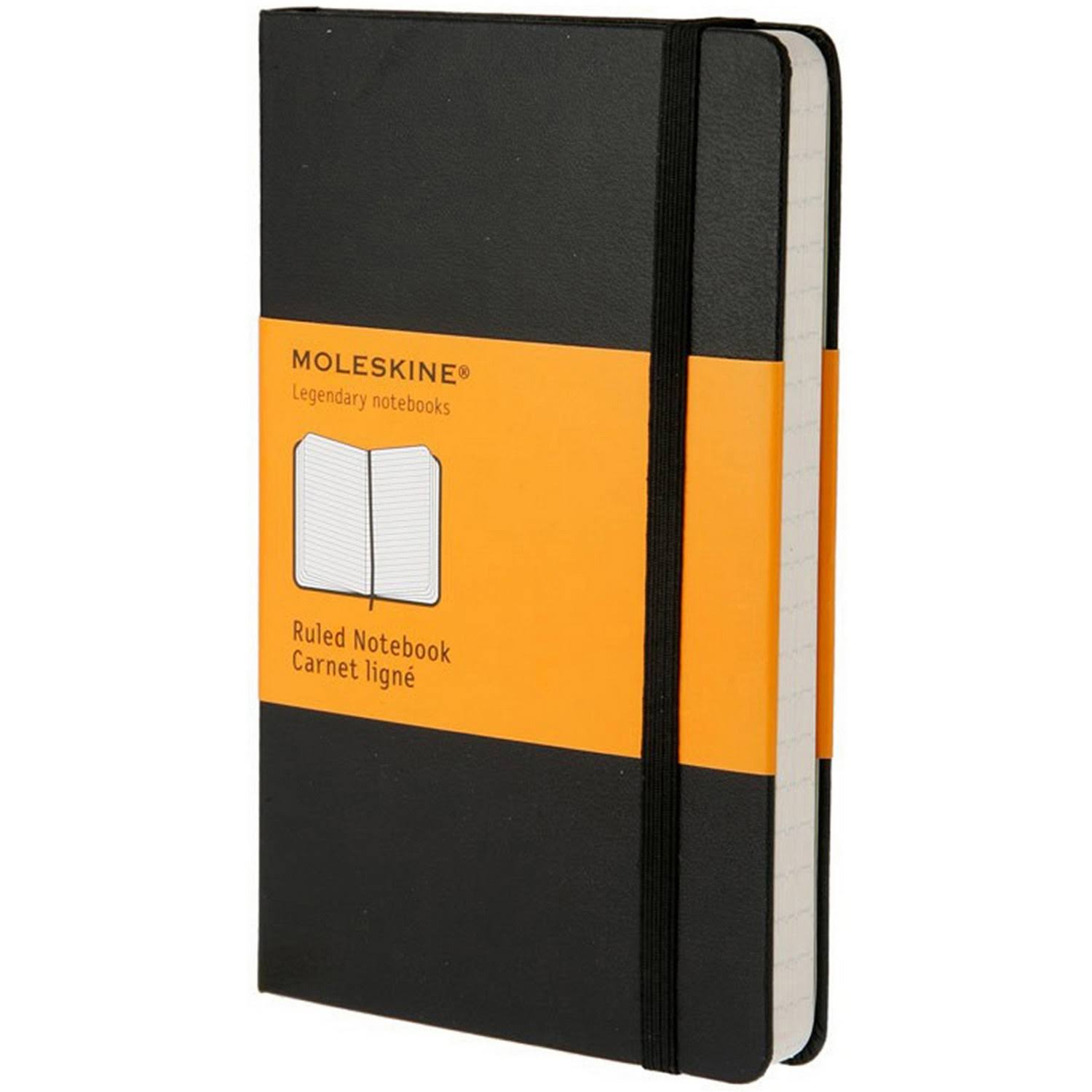 Moleskine Classic Pocket Ruled Notebook - Black