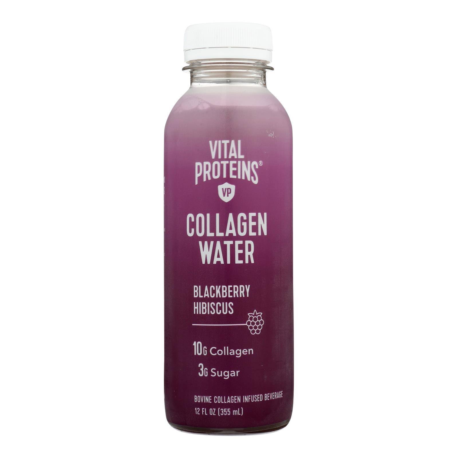 Vital Proteins Collagen Water, Blackberry Hibiscus - 12 fl oz