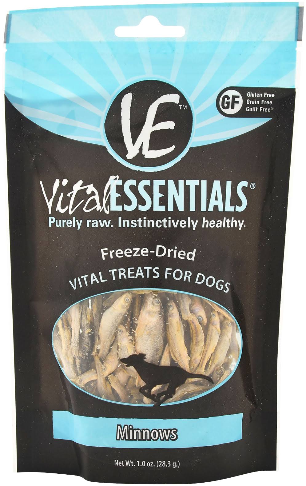 Vital Essentials Freeze-Dried Minnows Dog Treats - 1 oz. Pouch